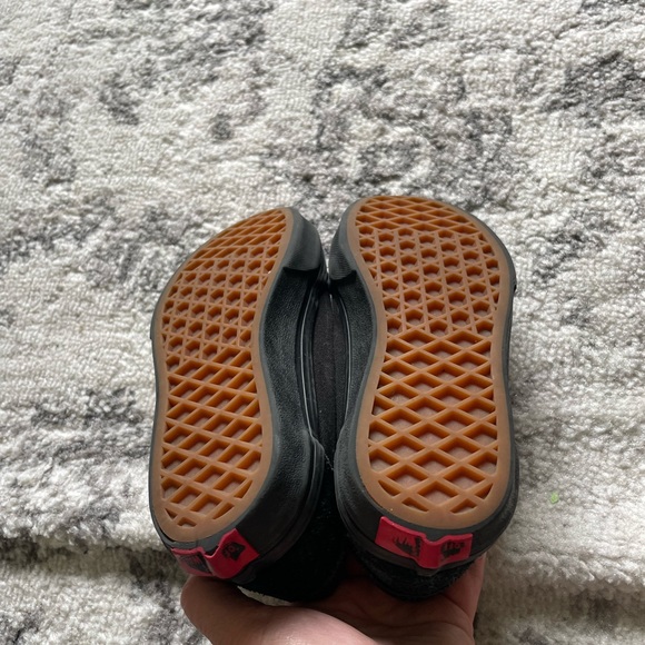 Black Velcro Vans - Picture 3 of 3